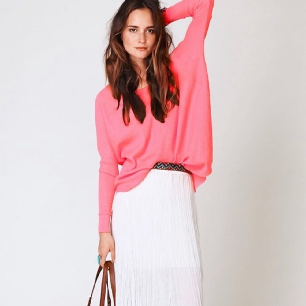 FREE PEOPLE pink love bug thermal love sleeve